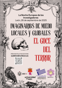 La actividad, dirigida a un público general y diverso, consistía en un recorrido por el imaginario de leyendas y terrores de la ciudad de León, combinado con relatos y mitos de la tradición anglosajona y española. El objetivo era acercar a los participantes a la cultura local de una manera literaria, al mismo tiempo que se establecía un vínculo con el mundo global y con la literatura del miedo. En el punto de partida (Centro de Idiomas de la ULE), los participantes recibieron un mapa del itinerario que señalaba diferentes rincones de la ciudad. En cada uno de ellos, les esperaban nuevos personajes que, además de dar la siguiente pista, narraban leyendas vinculadas al lugar. La propuesta buscaba que los asistentes desarrollasen su imaginación y reflexionasen sobre las emociones que despierta el miedo en sus distintas manifestaciones, al tiempo que se acercaban a la labor de investigación mediante el uso de diferentes recursos que les ayudasen a encontrar la información necesaria para descifrar las pistas. 